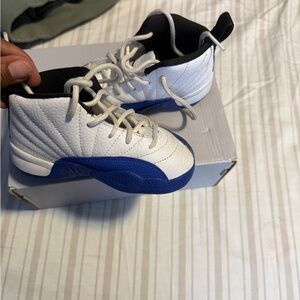 Kids' Classic White and Blue Sneakers